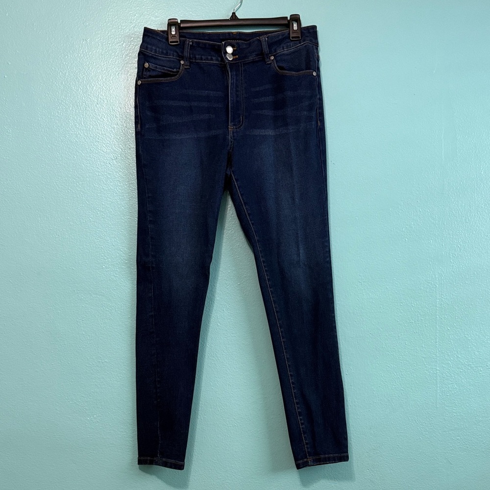 Tahari Dark Blue Women's Skinny Jeans